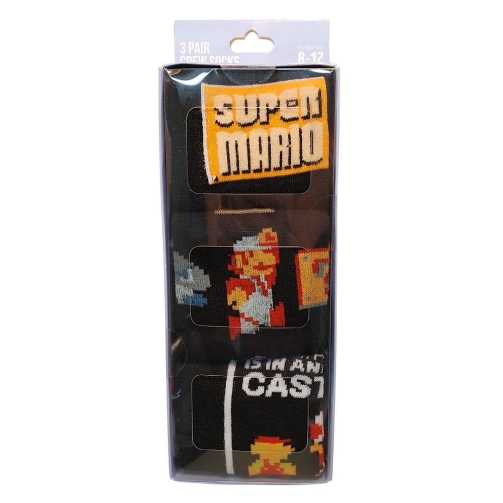 Super Mario Bros. Crew Socks - 3 Pack